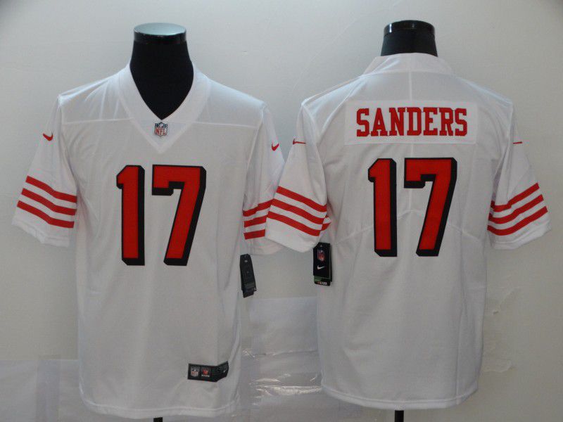 Men San Francisco 49ers 17 Sanders White New Nike Vapor Untouchable Limited NFL Jersey